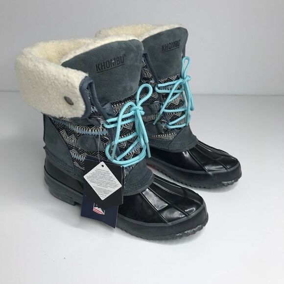 Khombu Sz 6 Mayana Faux shearling lined duck boot - Picture 1 of 7